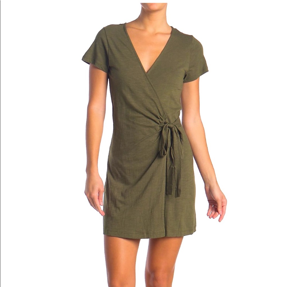 Sanctuary Olive Wrap Dress Petite XL